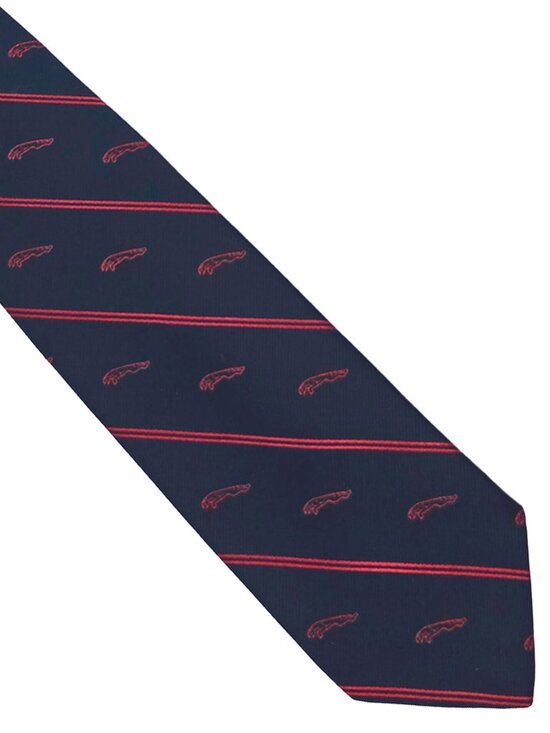 Jaguar Other - Vtg Jaguar Stripe Repp Silk BlendTie Necktie Blue Red Automobile Car 3.25 x 56